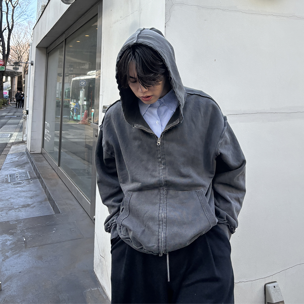 SUITROOM★ピグメントパーカージップアップ ピグメントジップアップパーカー | ファッション通販サイト NUGU