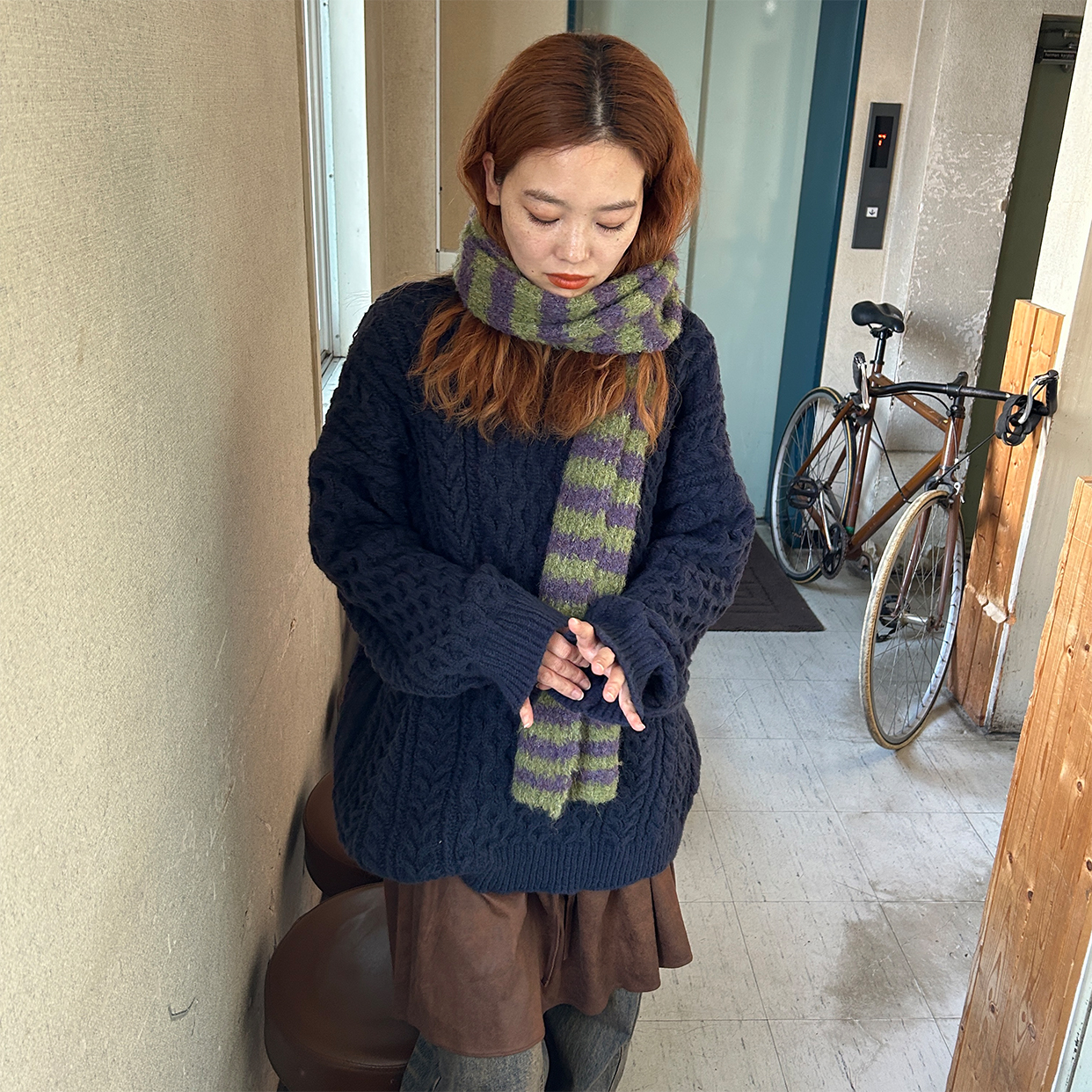 キャンディーボーダーマフラー