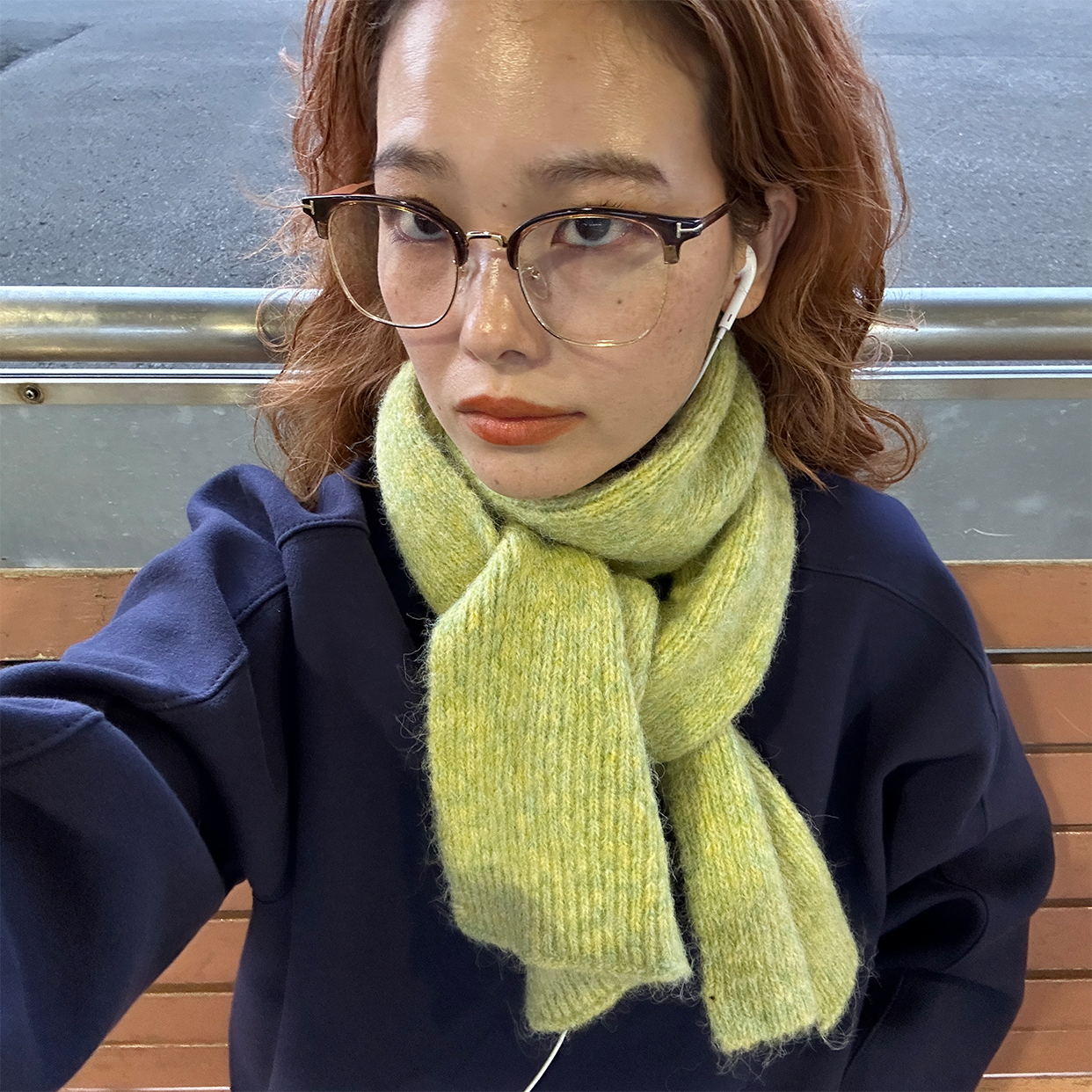 メランジマフラー