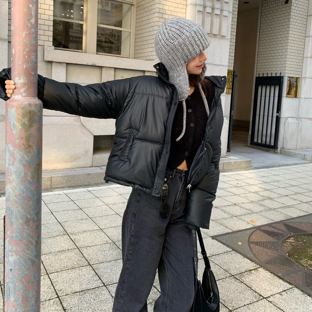 クロップドパデットジャケット