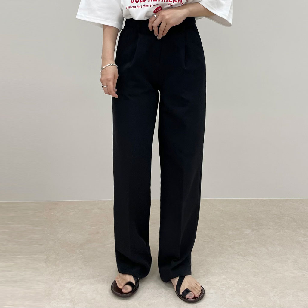 dd pintuck wide every day slacks | ファッション通販サイト NUGU