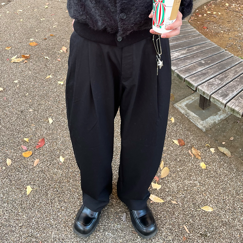 CRSTDIGAWEL jpress ツーインタックワイドスラックスパンツ　2 CRSTDIGAWEL jpress ツーインタックワイドスラックスパンツ 2 CARREMAN