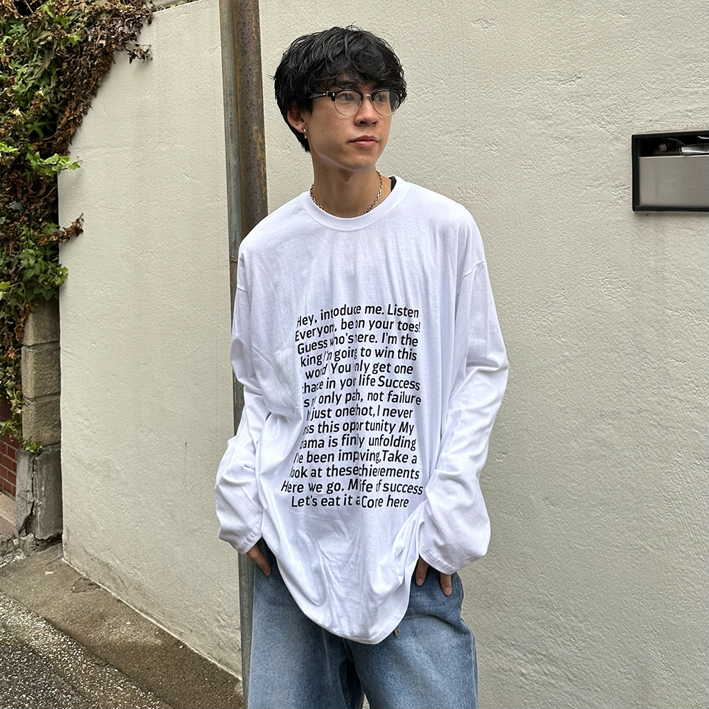 ユニセックス）レタリングプリントTシャツ | ファッション通販