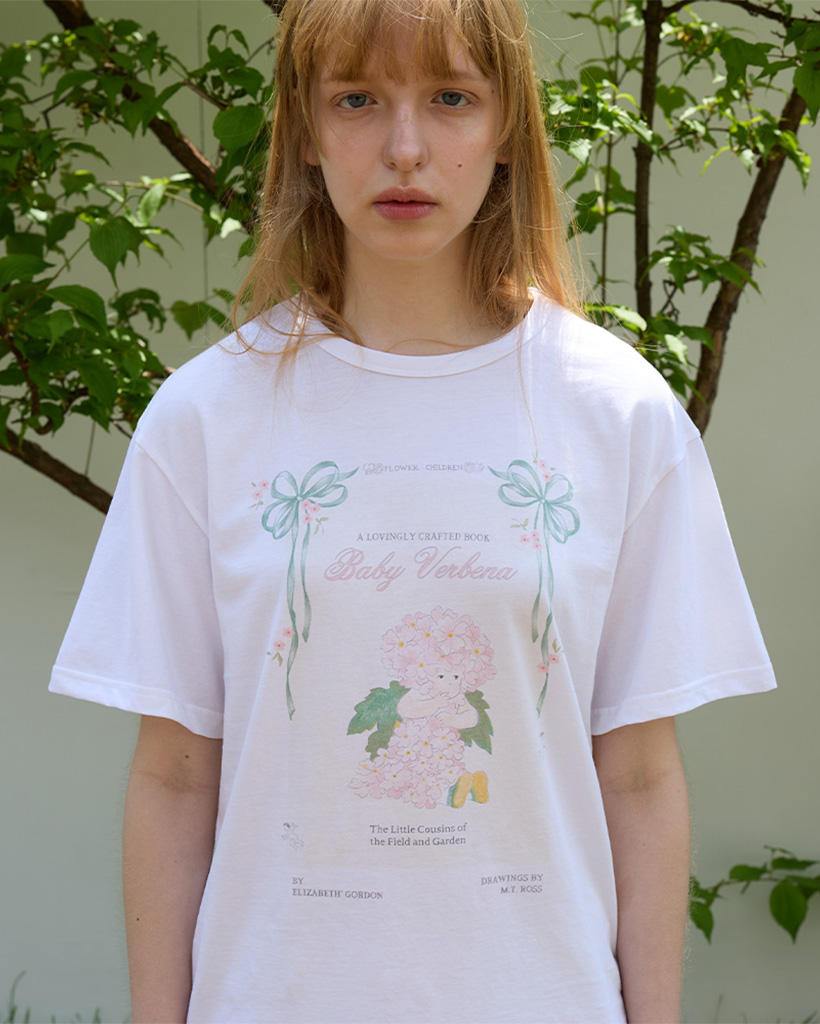 Fairy Verbena Tee, White