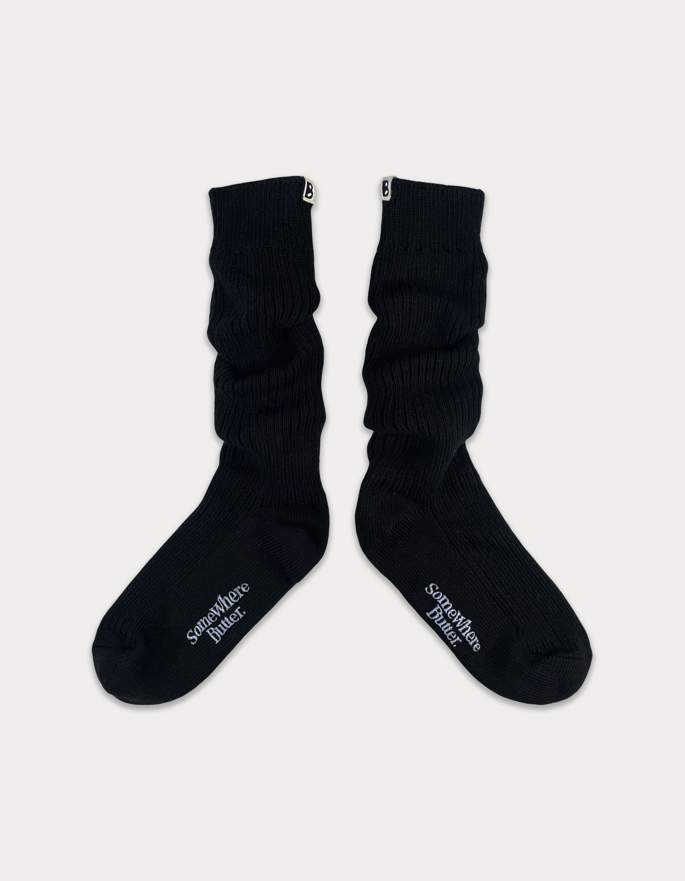 essential knit socks-black