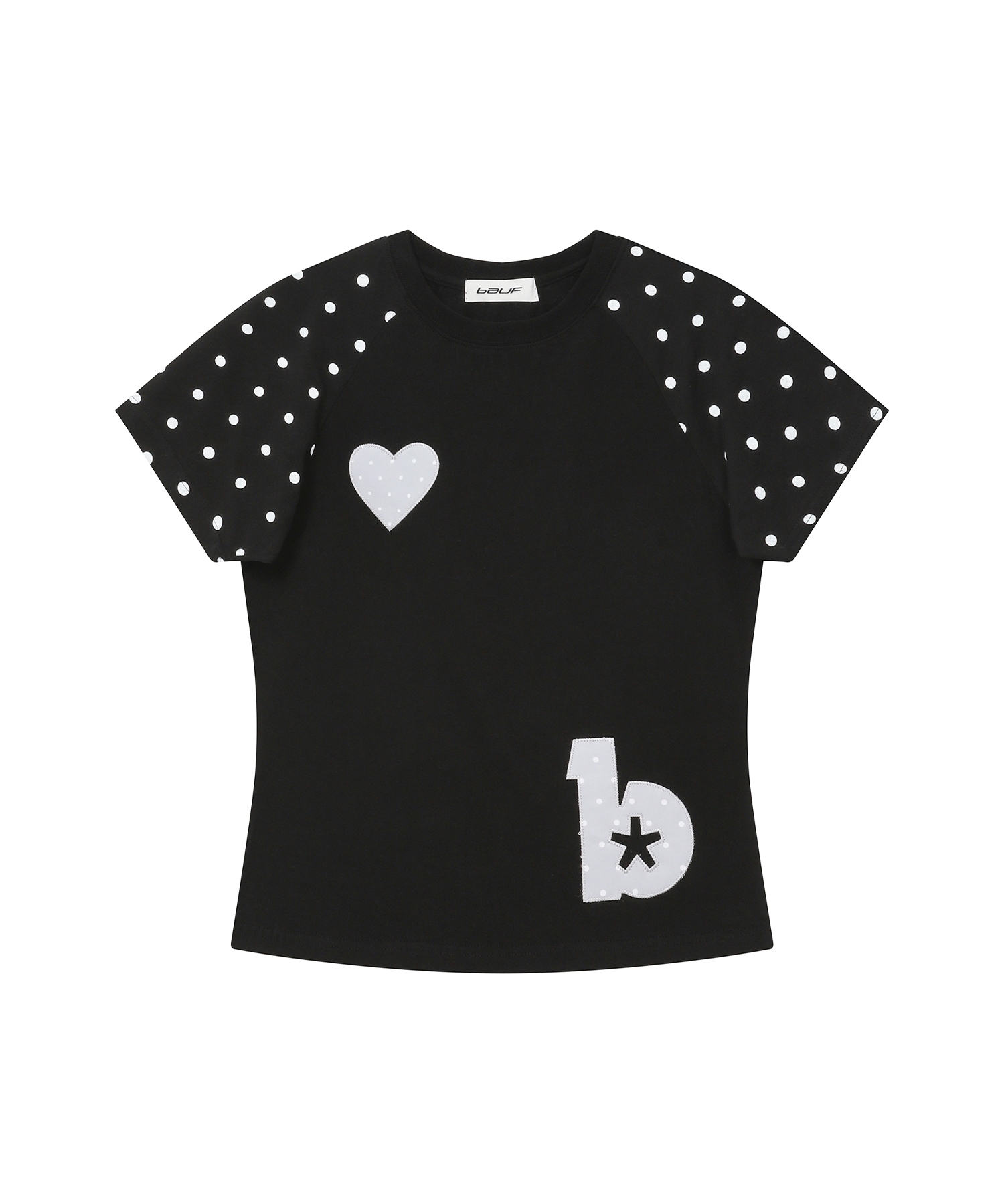 B logo スリムフィットTシャツ [ストライプブラック