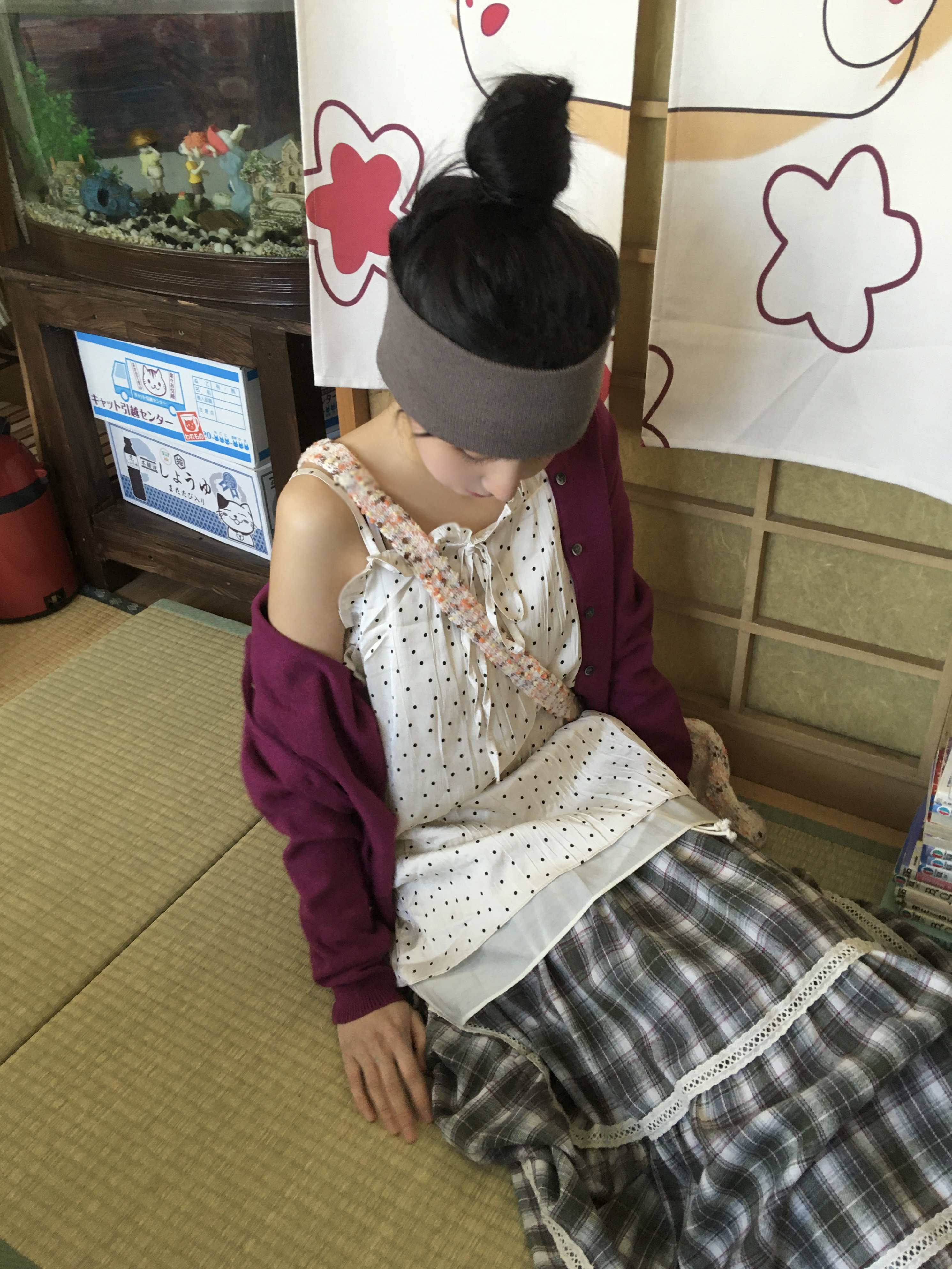 (2color)ドット柄ワンピース