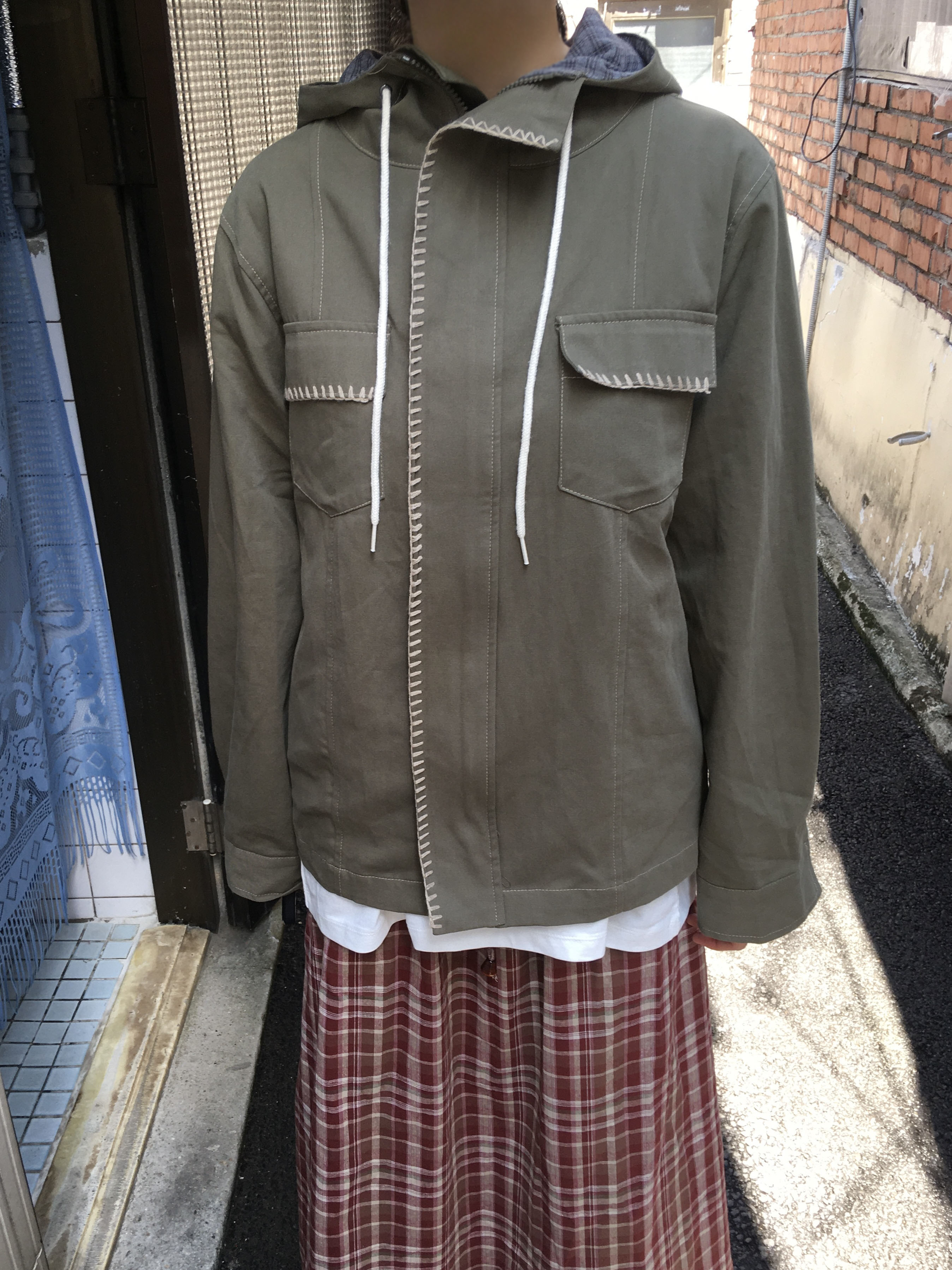 ステッチフード付きジャケット | ファッション通販サイト NUGU