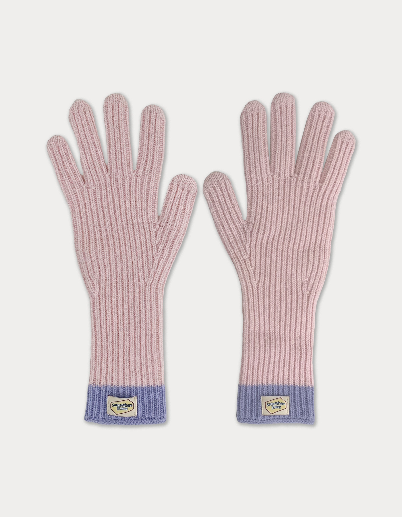 butter cashmere gloves-baby pink
