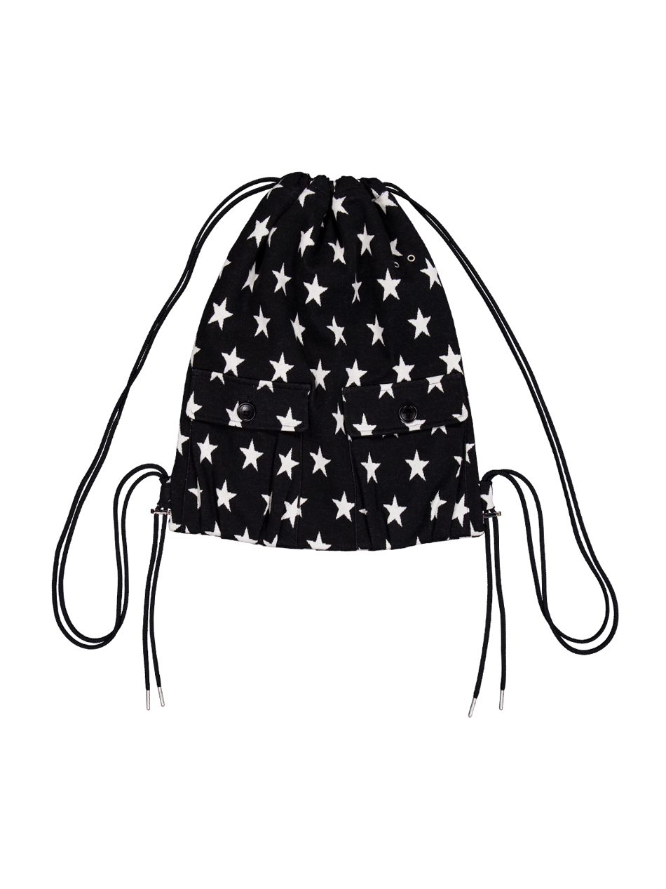 【mahagrid】25SS★ DENIM PRINTED GYM SACK DENIM PRINTED GYM SACK - mahagrid | 60% - Asian Fashion