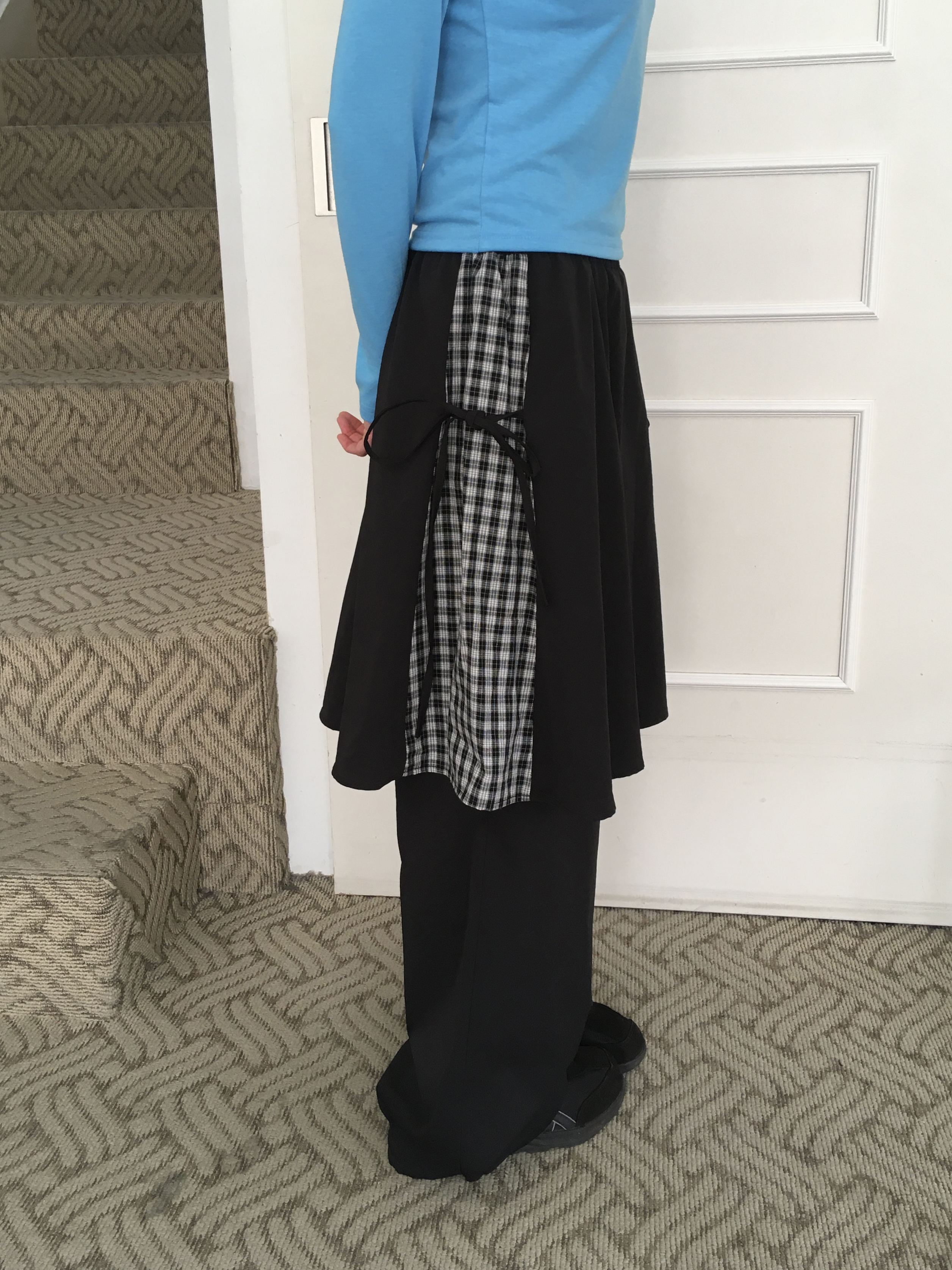 (2color)サイドチェックスカパン