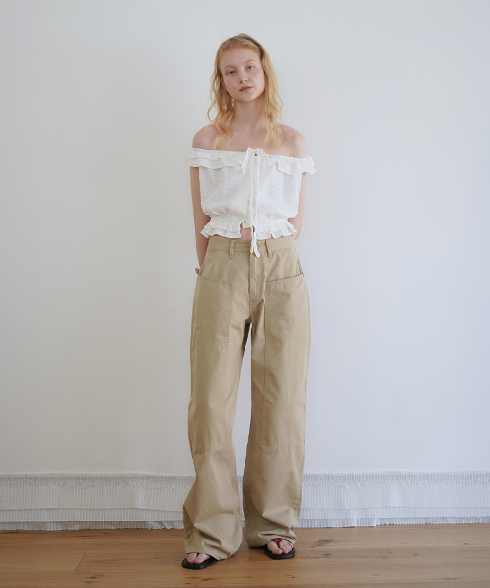 Eto carpenter pants_beige