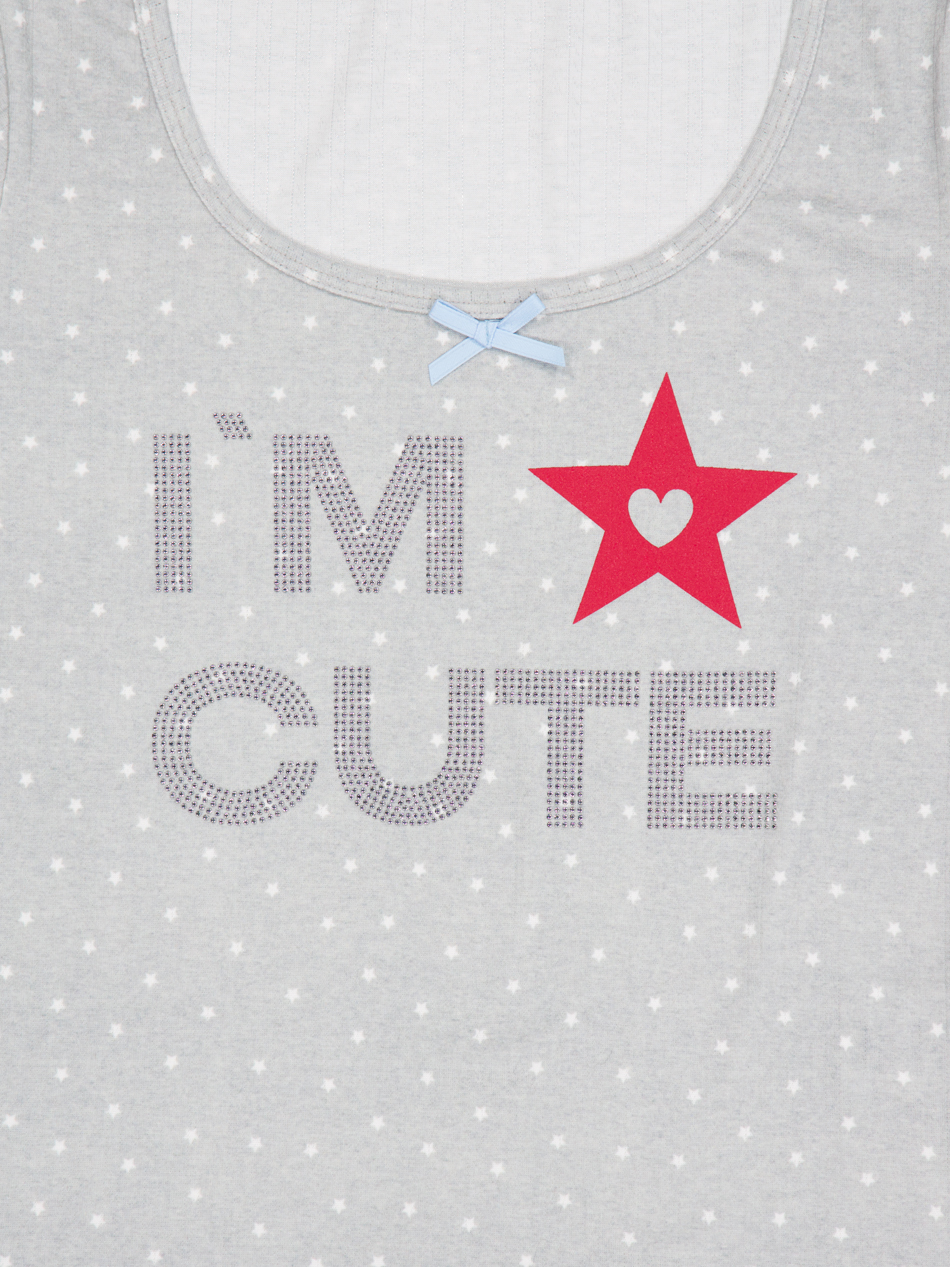 I'M CUTE TOP / LIGHT GREY | ファッション通販サイト NUGU