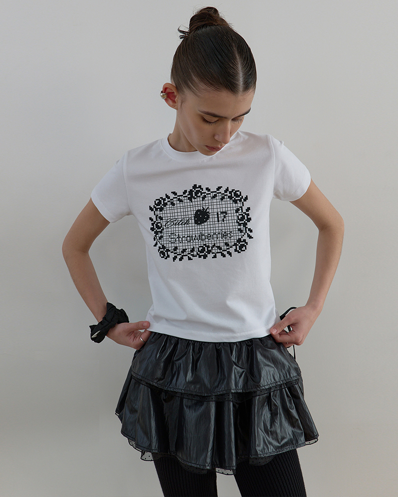 CROCHET GRAPHIC T-SHIRT_WHITE