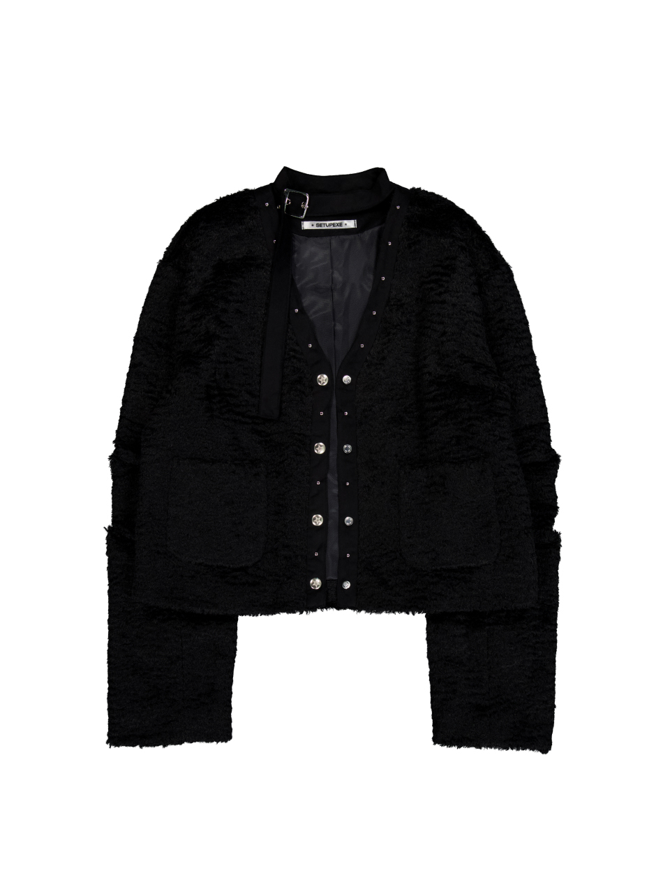 SHORT CHOKER JACKET / BLACK | ファッション通販サイト NUGU