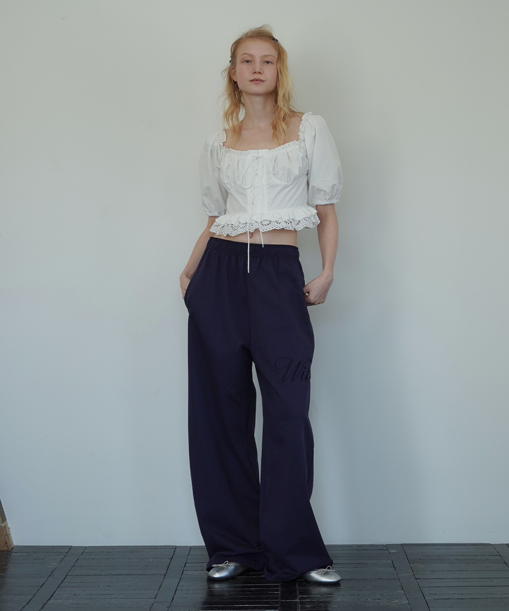 Natural training pants_navy