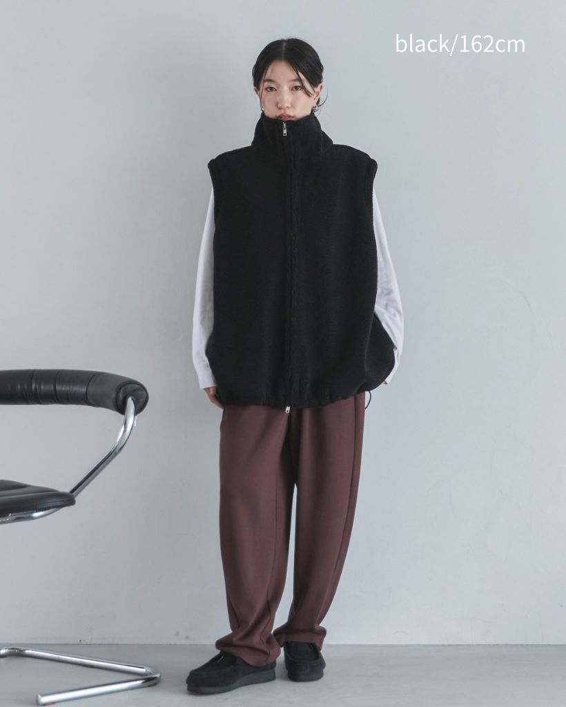 J.LINDEBERG リバーシブル 中綿ボアベスト ダブルジップ 2way S J.LINDEBERG リバーシブル 中綿ボアベスト ダブルジップ 2way S