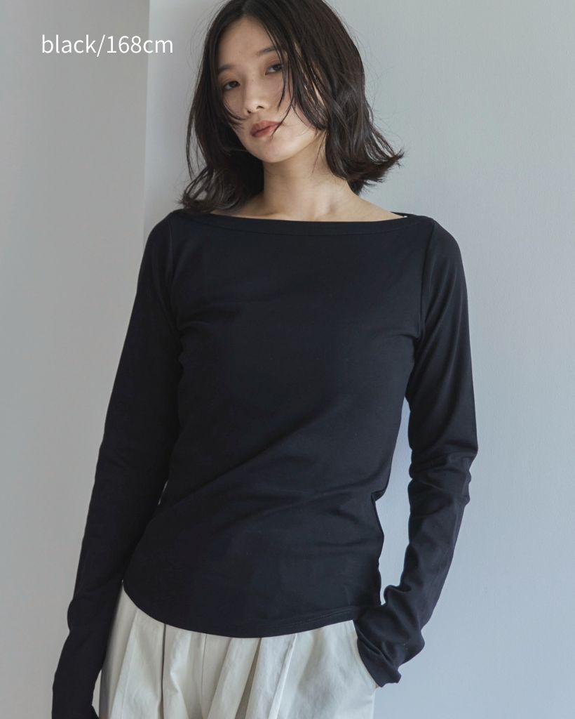 フライスボートネックロンTee | ファッション通販サイト NUGU