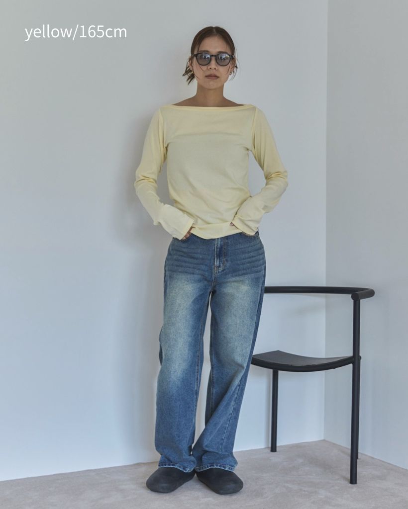 フライスボートネックロンTee | ファッション通販サイト NUGU