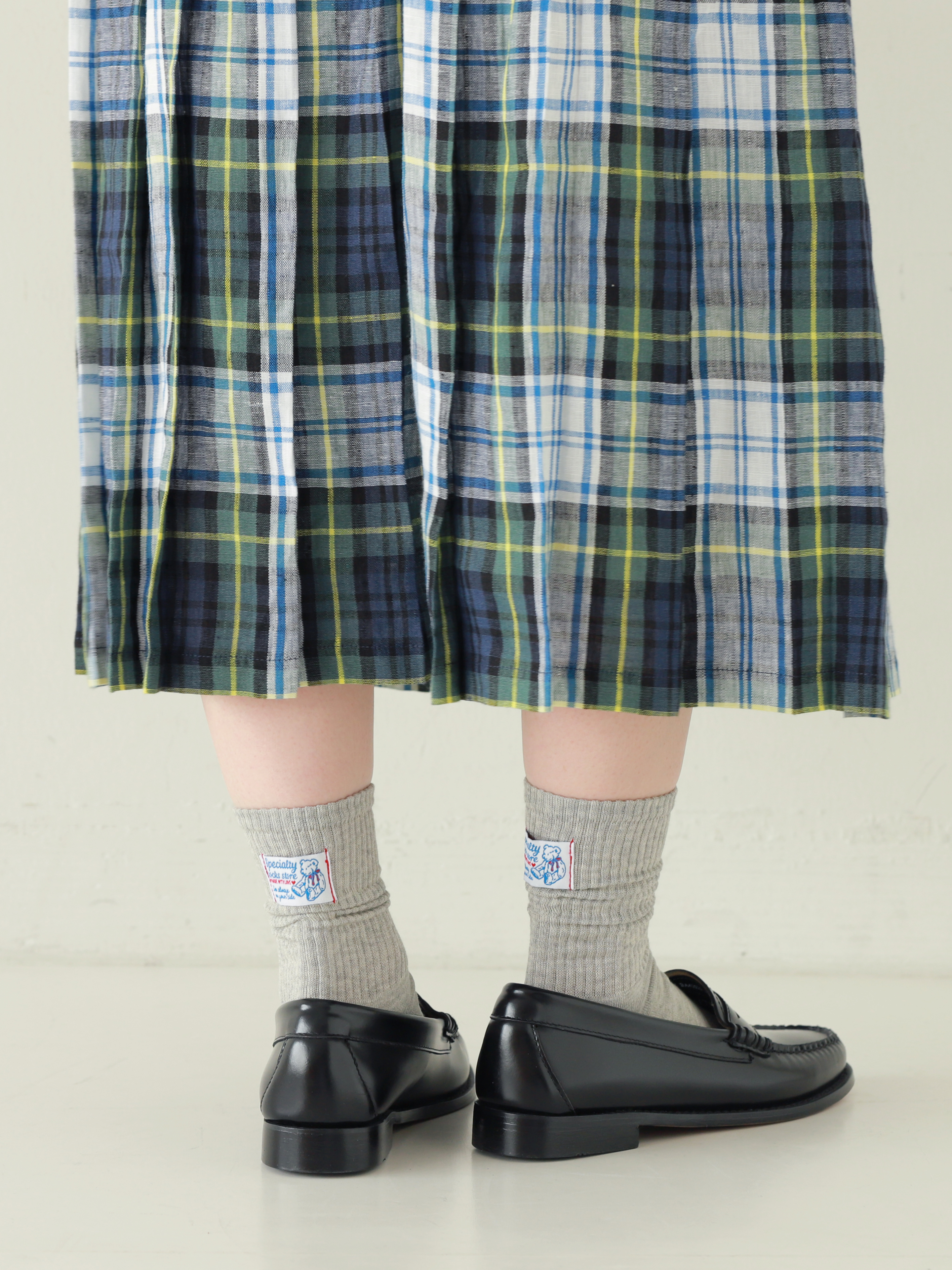 (4colors)くまちゃんネームタグソックス