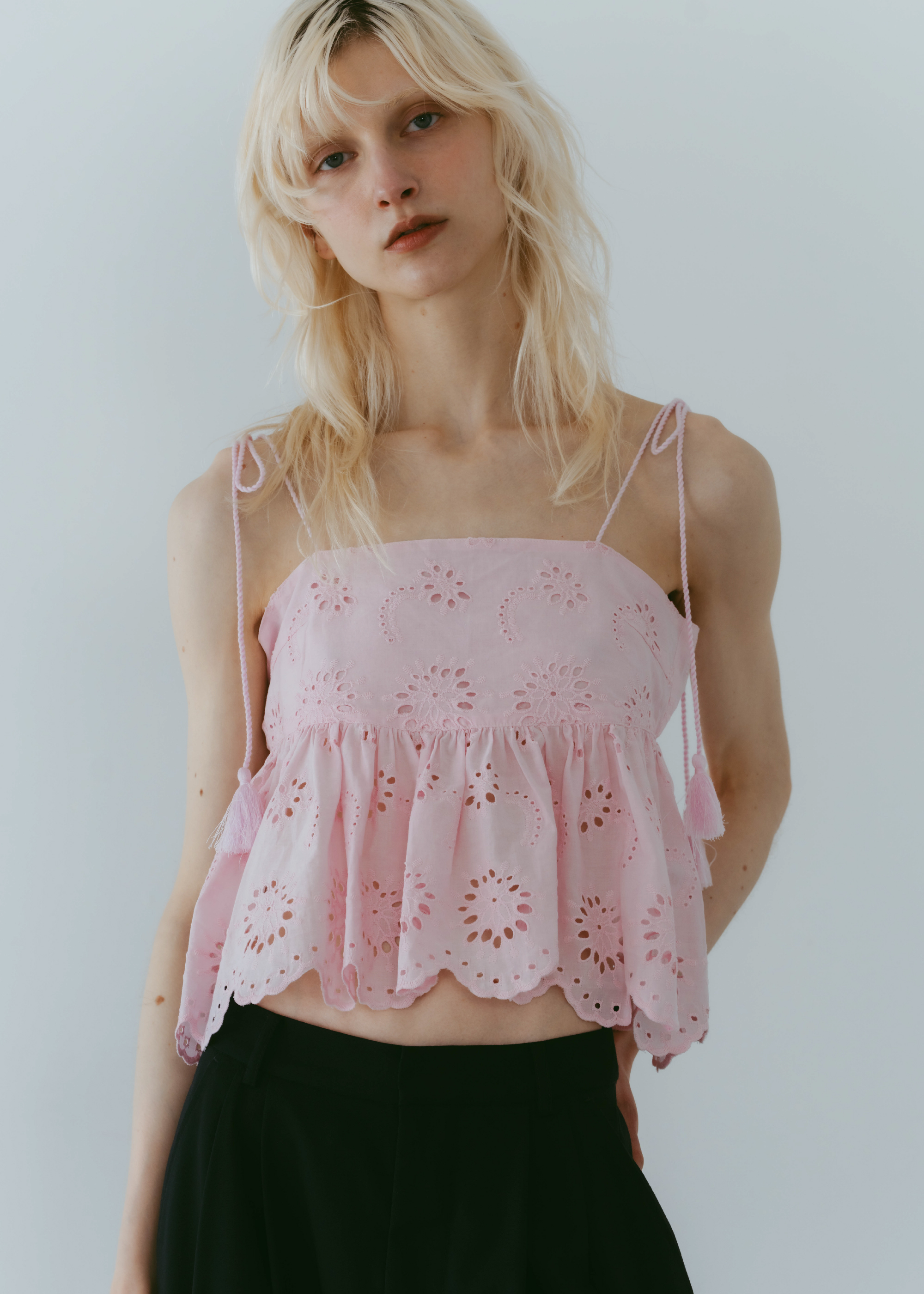 エンブロイダリーキャミソール＆ポーチ