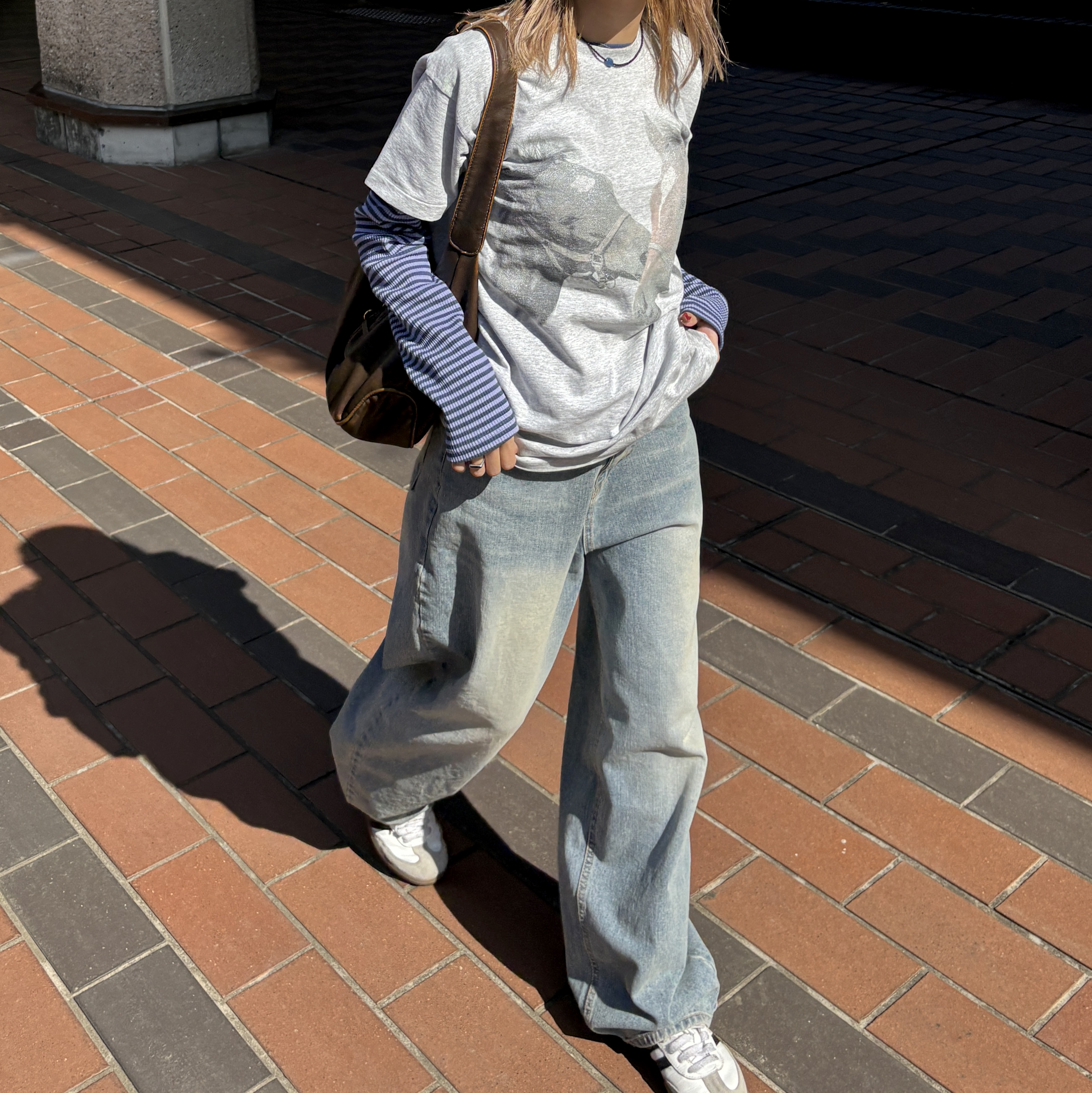 ウォッシュワイドデニムパンツ | ファッション通販サイト NUGU