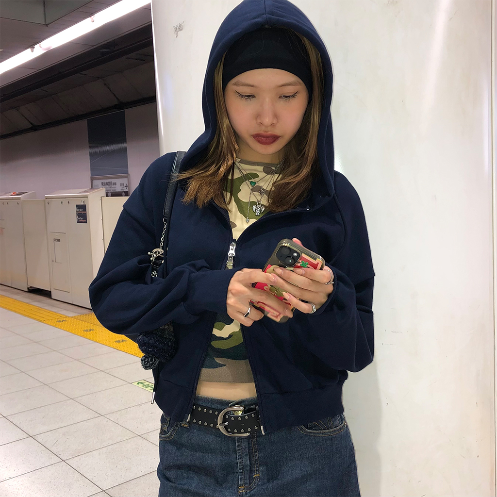 クロップドフーディジップアップ | ファッション通販サイト NUGU