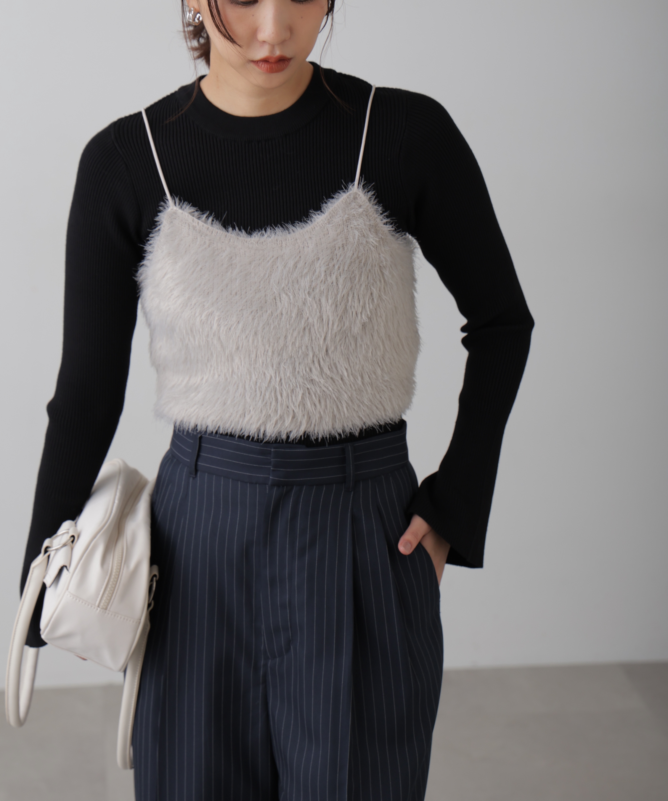 シャギーキャミソールビスチェ | ファッション通販サイト NUGU