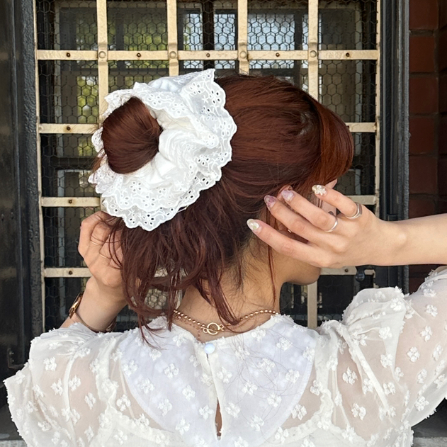 レースヘアゴム