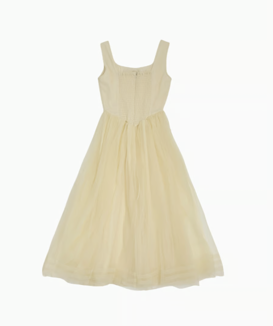 Ballerina” corset tulle long one-piece | ファッション通販