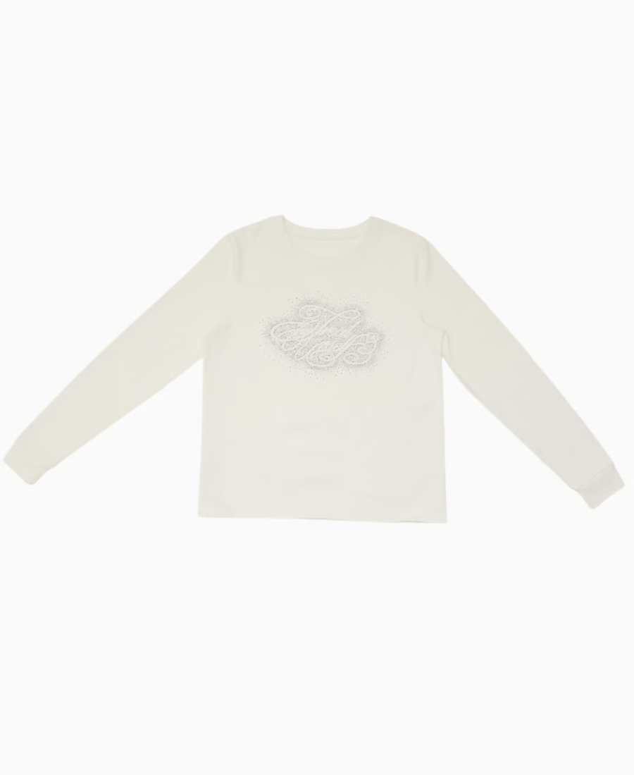 Treat Ürself rhinestone long T-shirts | ファッション通販