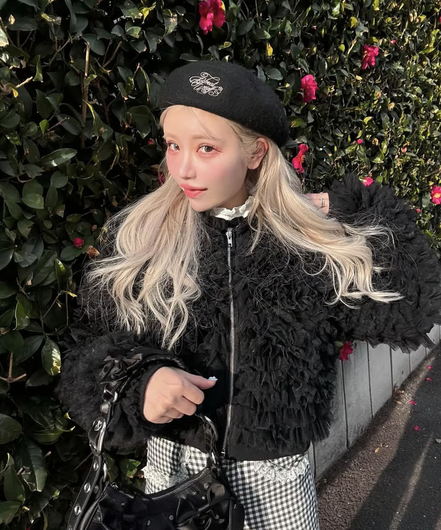 Ballerina\" volume tulle jacket ホワイト Ballerina