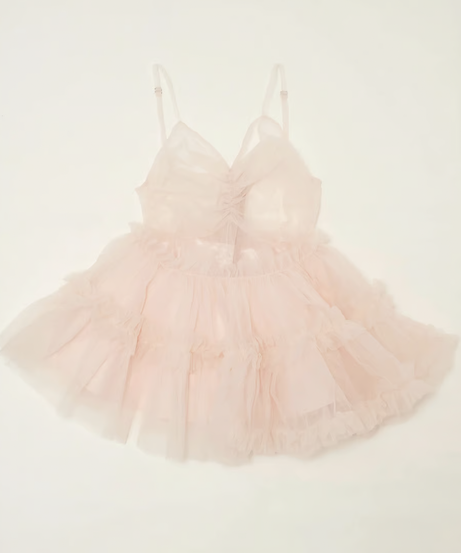 トップス Ballerina fairy tulle peplum tops pink Ballerina