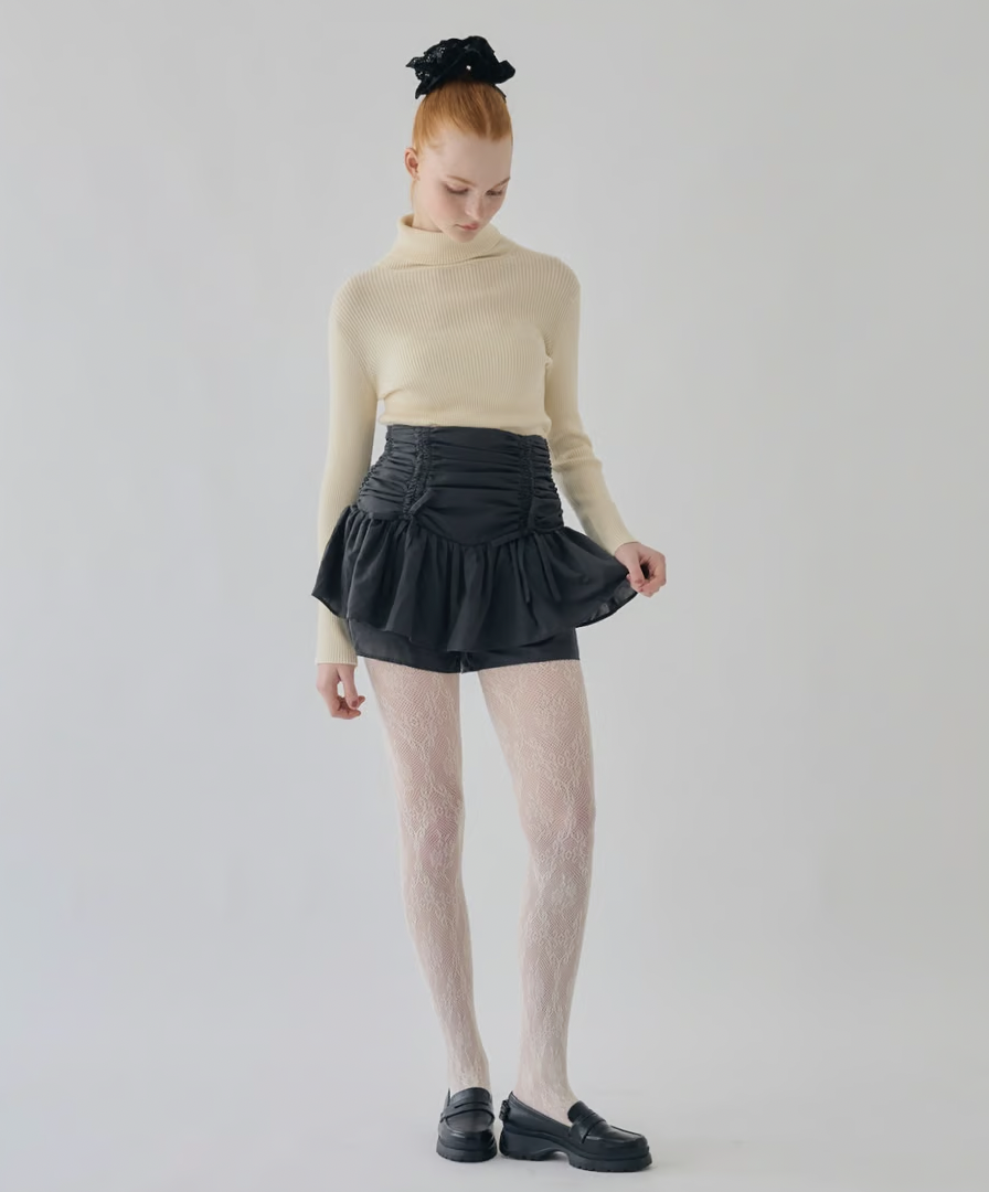 スカート drawstring ribbon tiered skirt pants drawstring ribbon tiered skirt pants | ファッション通販