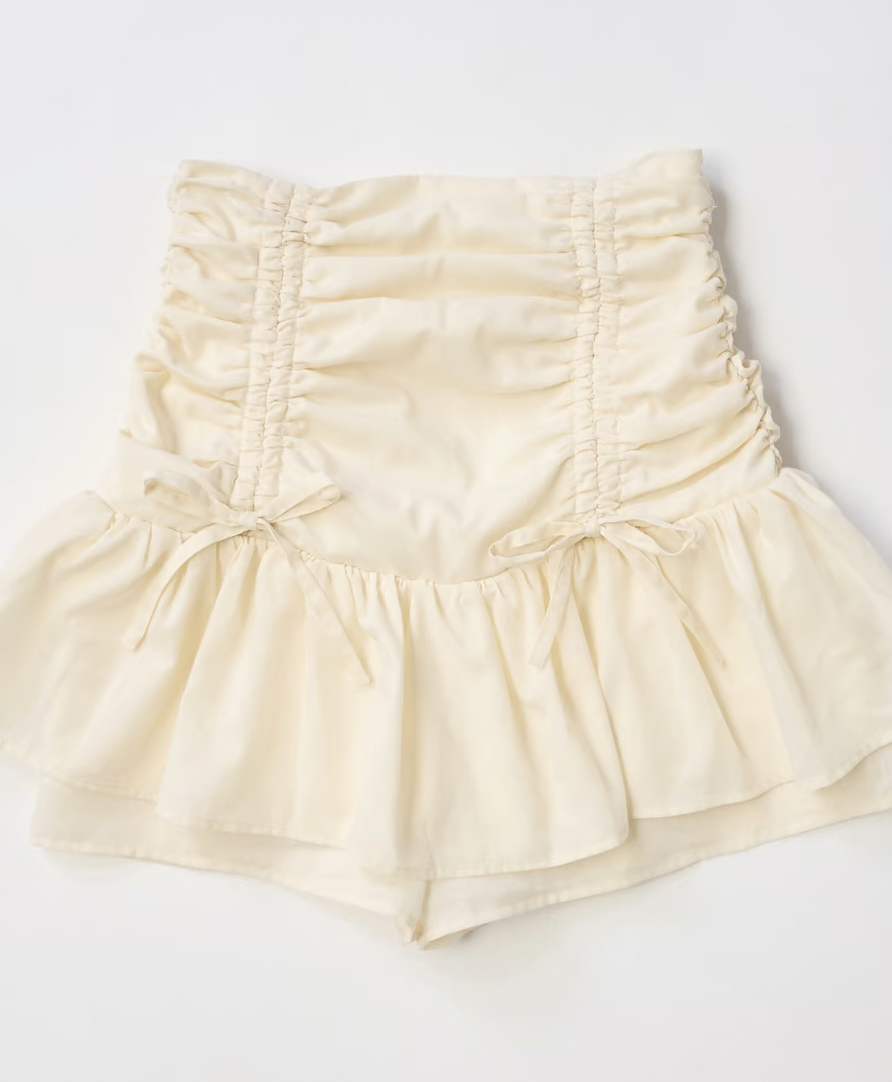 スカート drawstring ribbon tiered skirt pants drawstring ribbon tiered skirt pants | ファッション通販