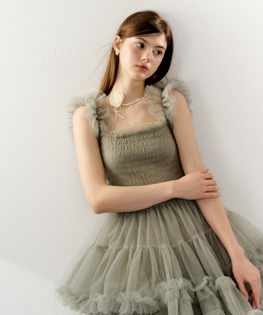 Ballerina” blooming tulle dress | ファッション通販サイト NUGU