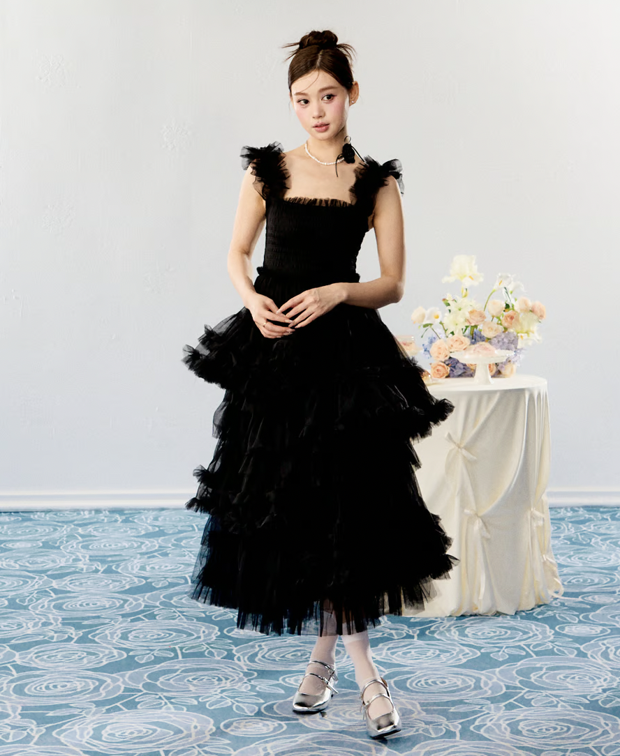 ワンピース treaturself blooming tulle dress pink treaturself blooming tulle dress pink