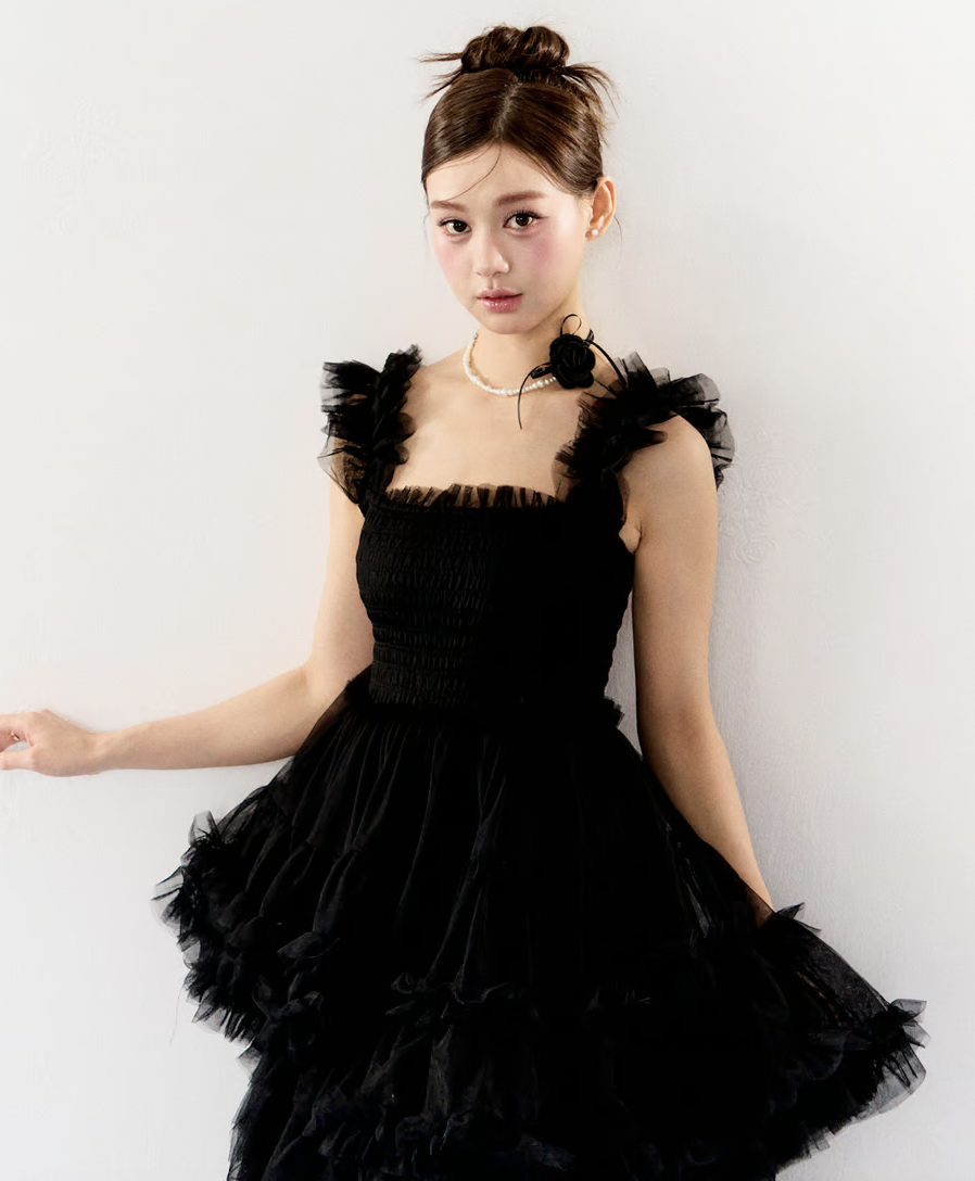 Ballerina blooming tulle dress