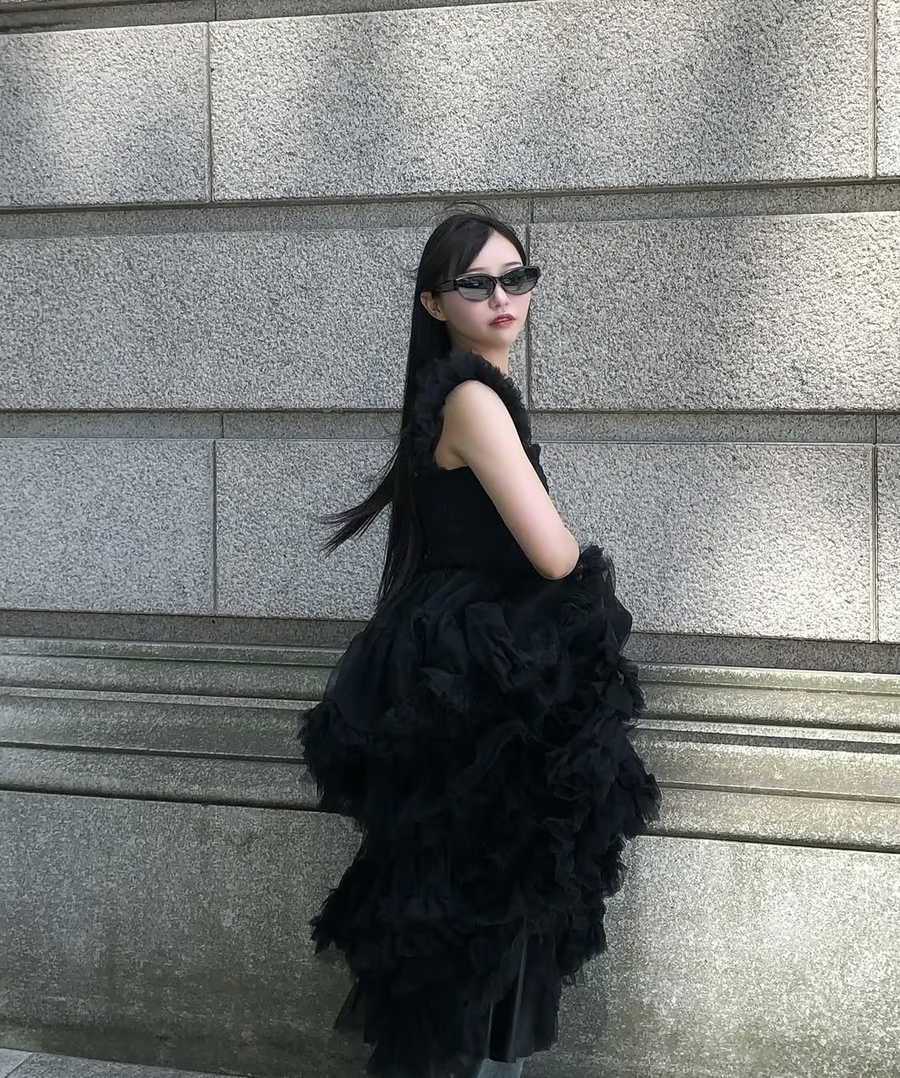 ワンピース Treat yourself Ballerina tulle black Ballerina” blooming tulle dress | ファッション通販サイト NUGU