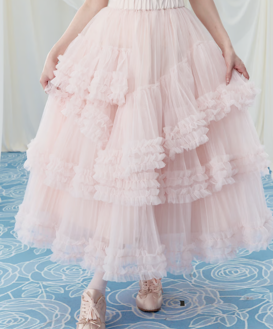 Ballerina” blooming tulle skirt | ファッション通販サイト NUGU