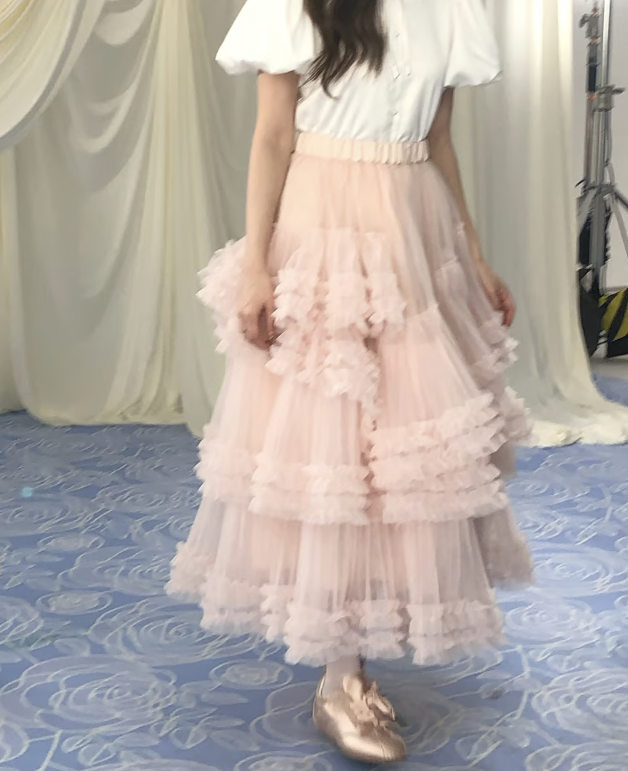 Ballerina” blooming tulle skirt | ファッション通販サイト NUGU
