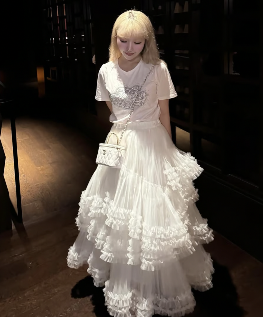 Ballerina” blooming tulle skirt | ファッション通販サイト NUGU