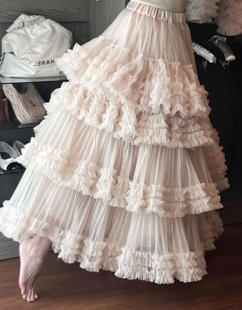 Ballerina” blooming tulle skirt | ファッション通販サイト NUGU