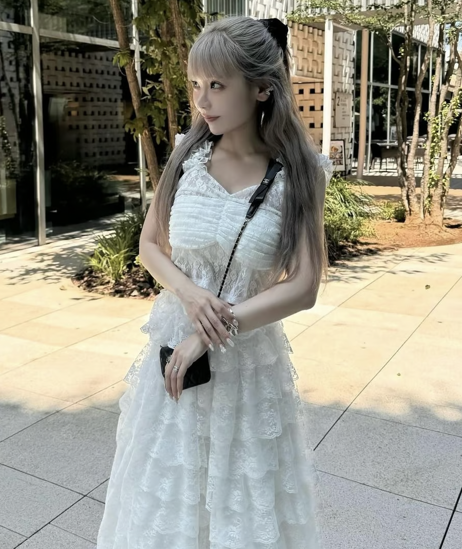 girly lace frill long skirt | ファッション通販サイト NUGU