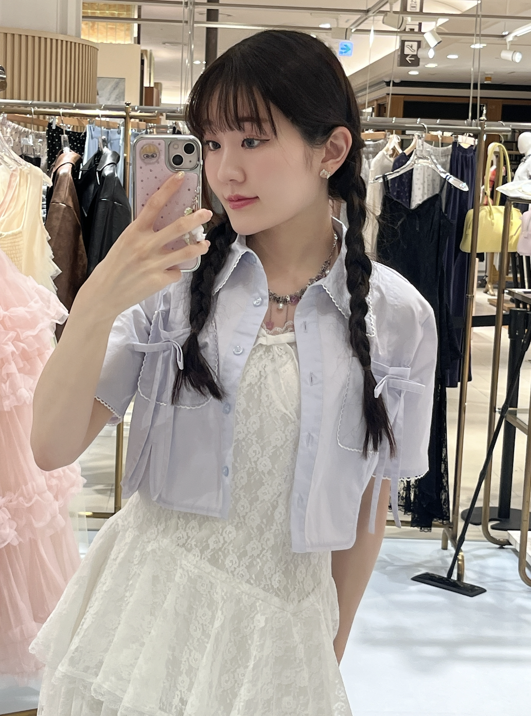 asymmetry lacy cami one-piece | ファッション通販サイト NUGU