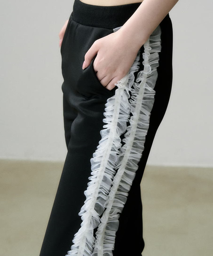 12/14朝まで]Treat Girl's tulle frill jersey Treat Girl's tulle frill jersey pants | ファッション通販