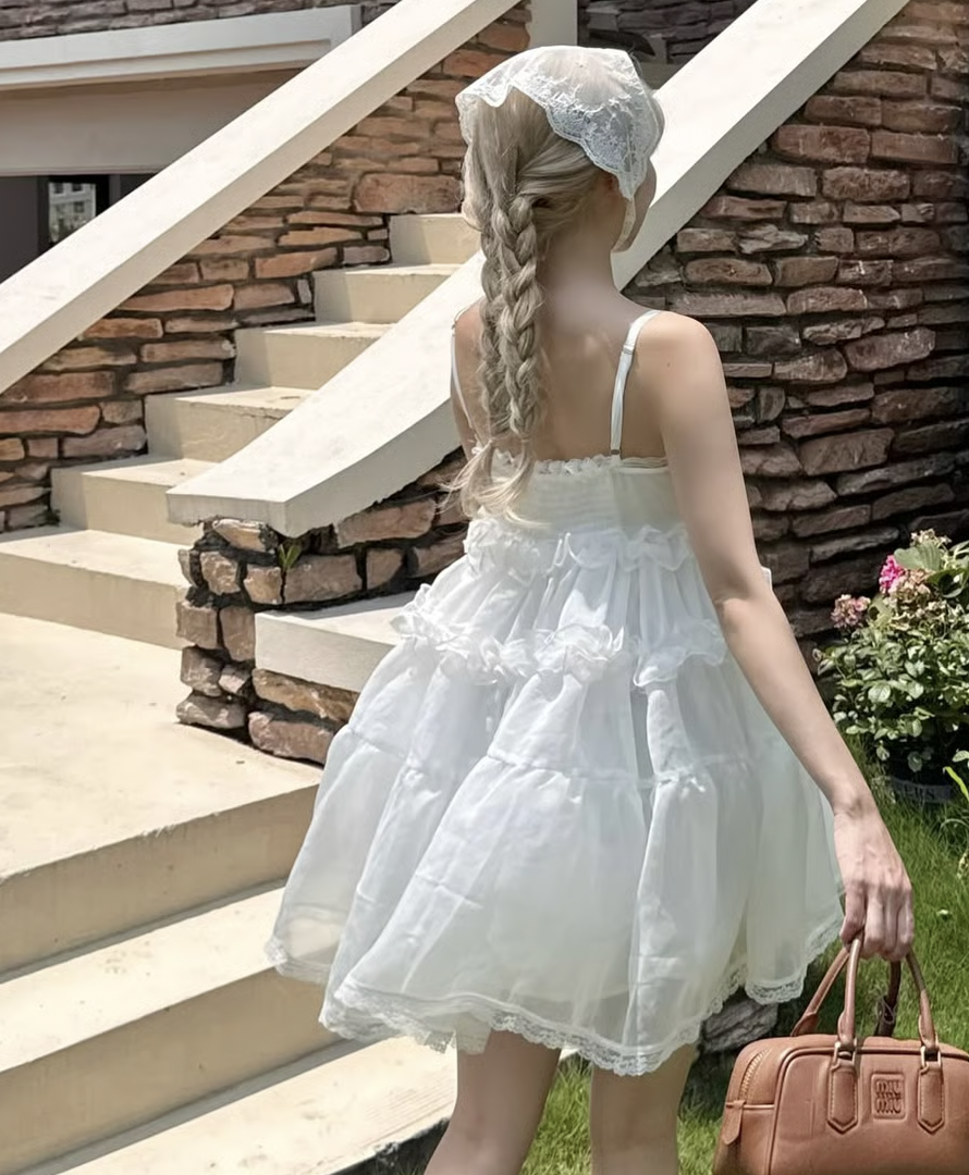 Soft veil camisole dress | ファッション通販サイト NUGU