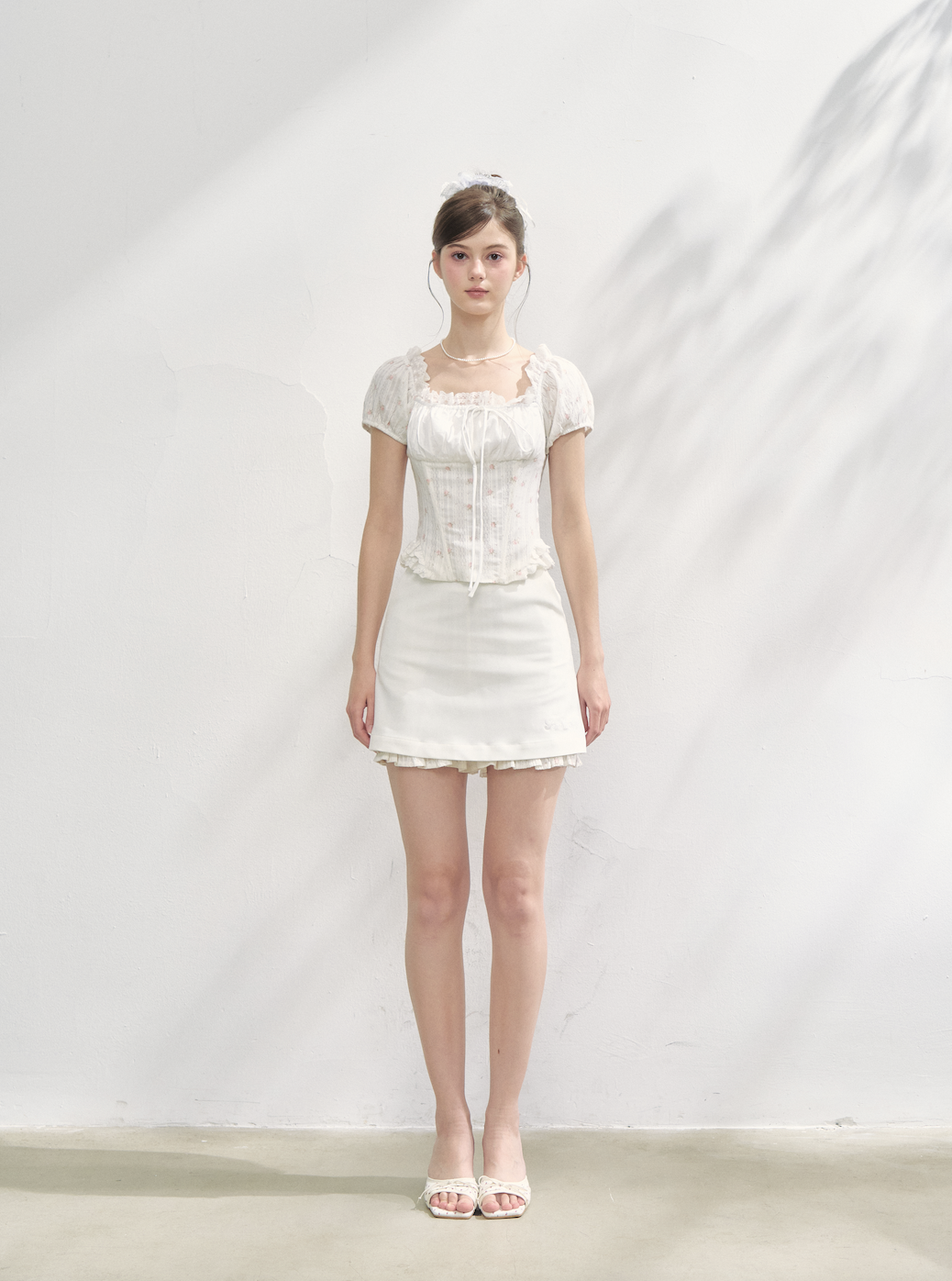 Lacy rose corset blouse | ファッション通販サイト NUGU