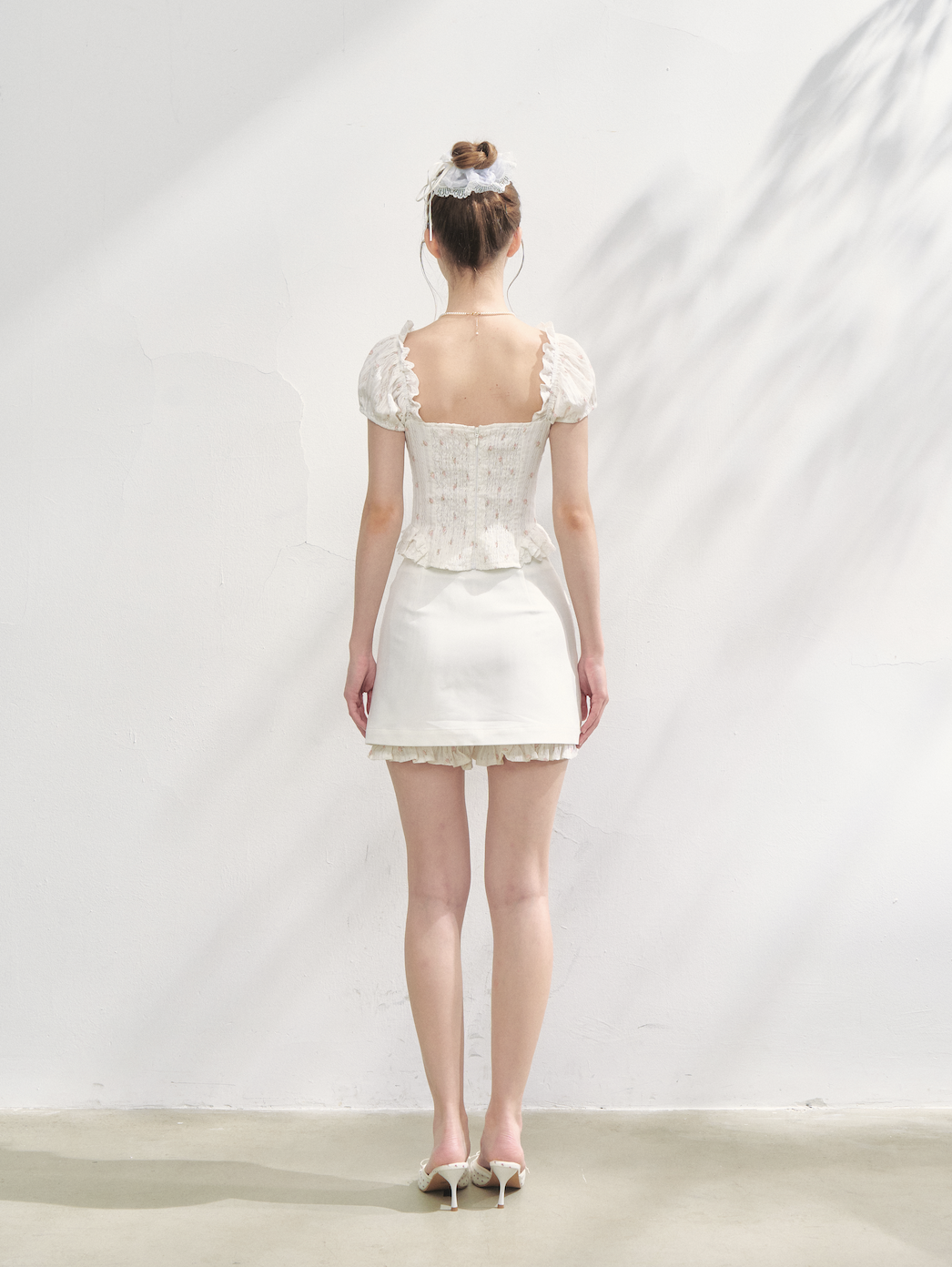 Lacy rose corset blouse | ファッション通販サイト NUGU