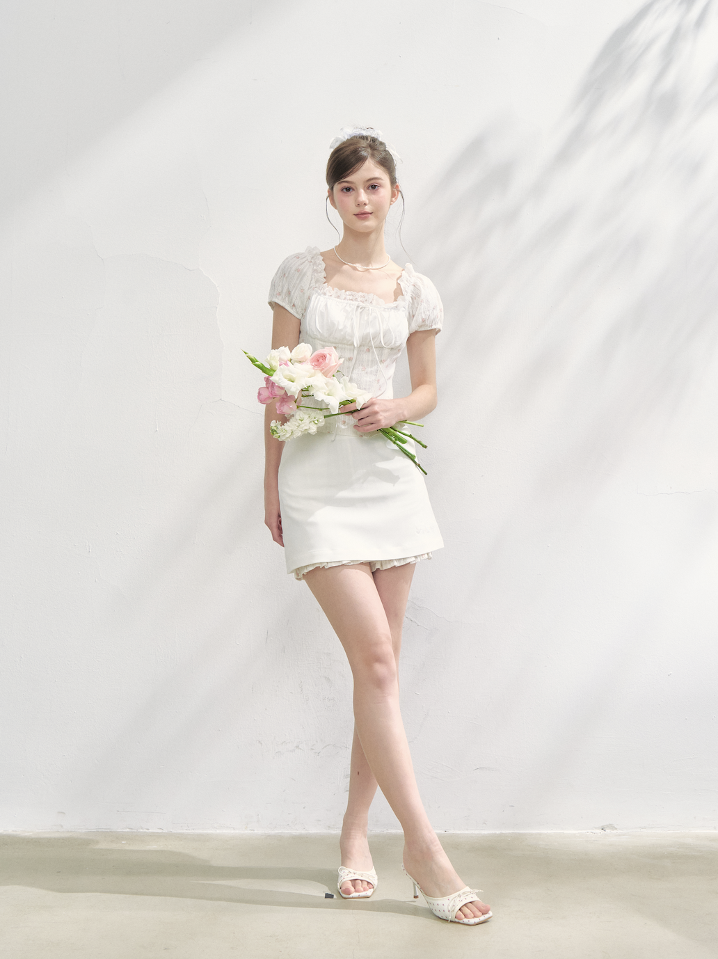 Lacy rose corset blouse | ファッション通販サイト NUGU